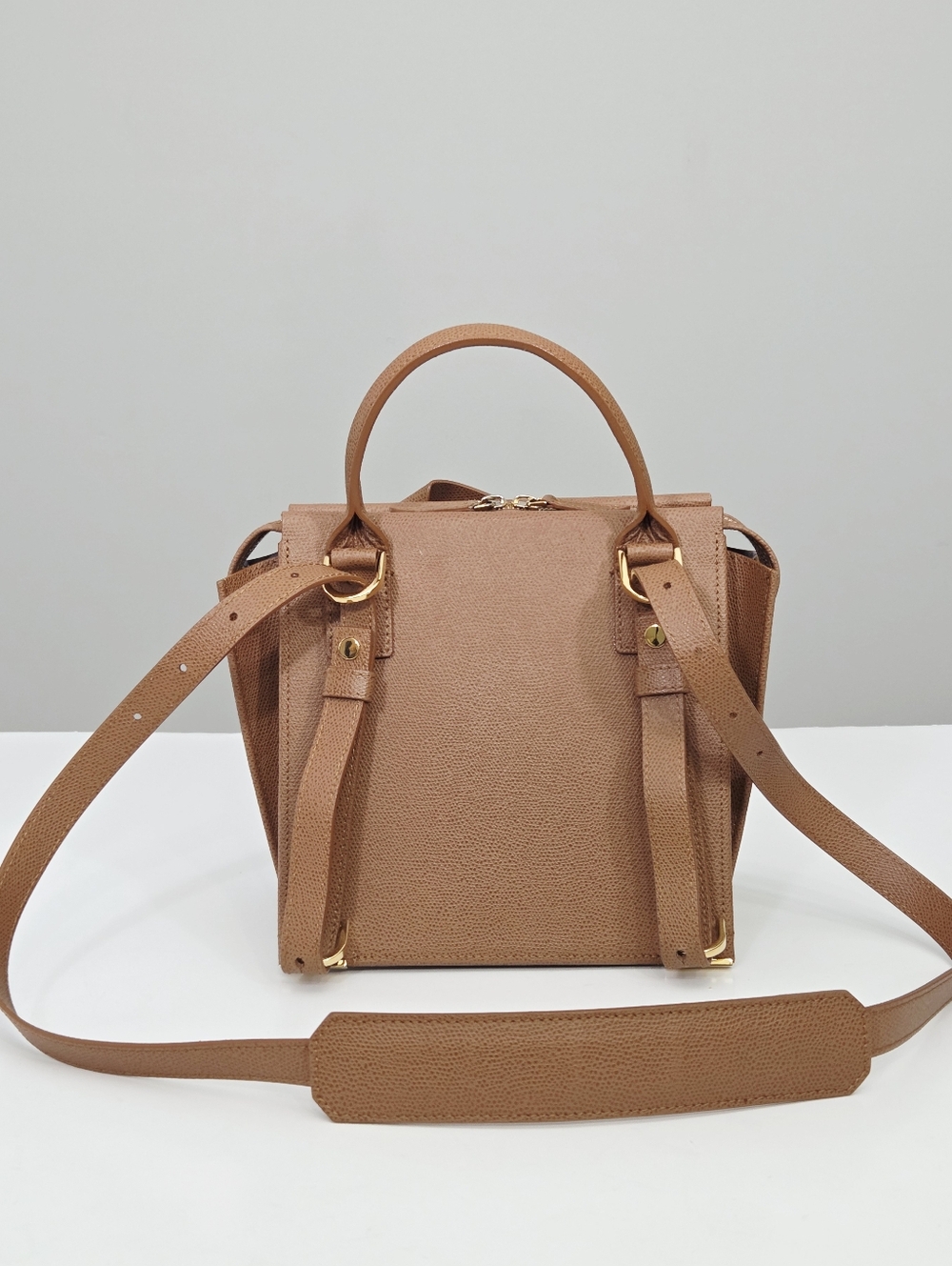 SENREVE ARMONICA CONVERTIBLE BAG - CHESTNUT PEBBLED LEATHER - Picture 5 of 11